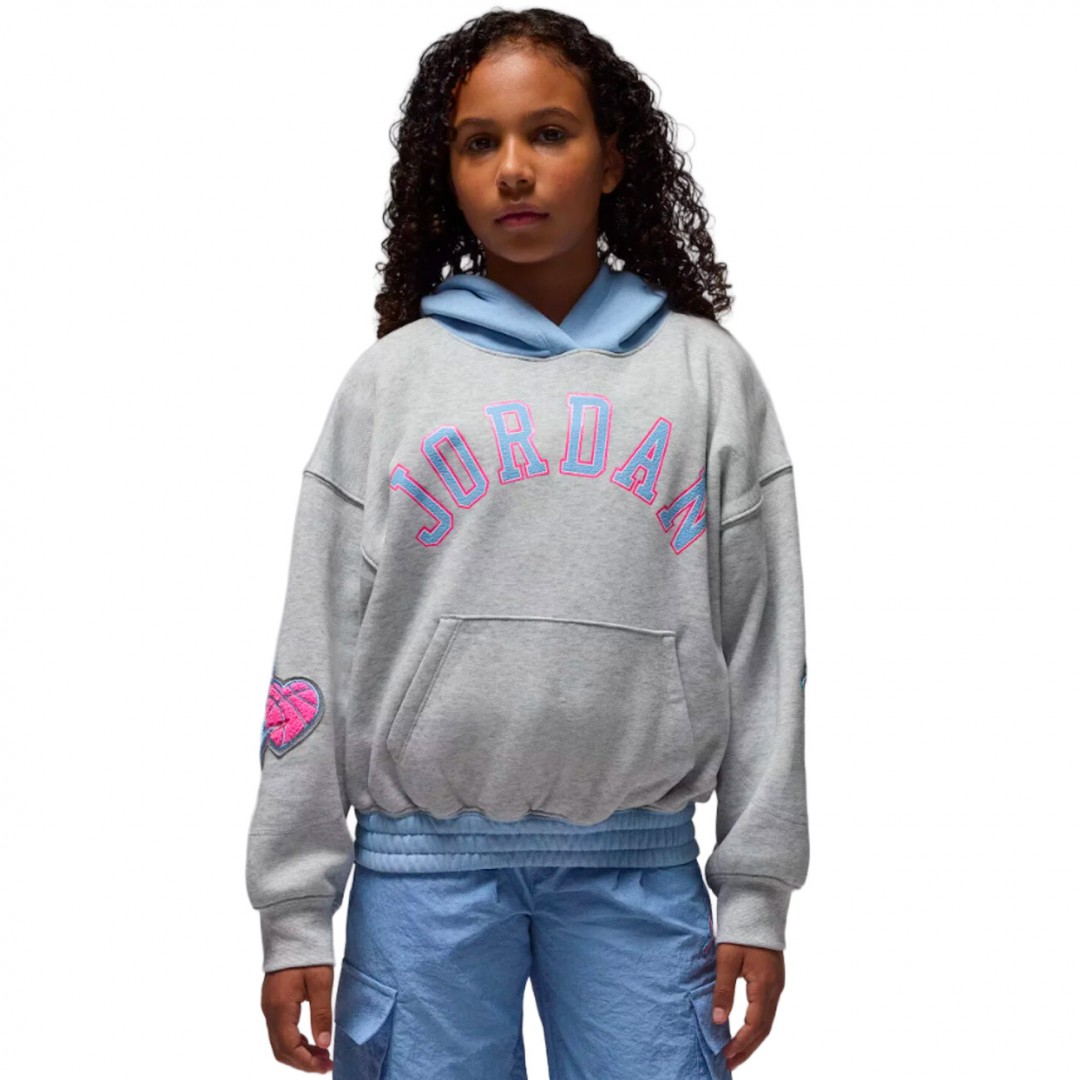 JORDAN BLUE JEANS & BLING PO HOODIE 45F193-G2H Grey