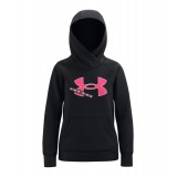 UNDER ARMOUR RIVAL FLEECE LOGO HOODIE 1366046-001 Black Image 