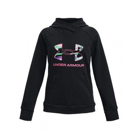 UNDER ARMOUR RIVAL FLEECE BL HOODIE 1373127-001 Black