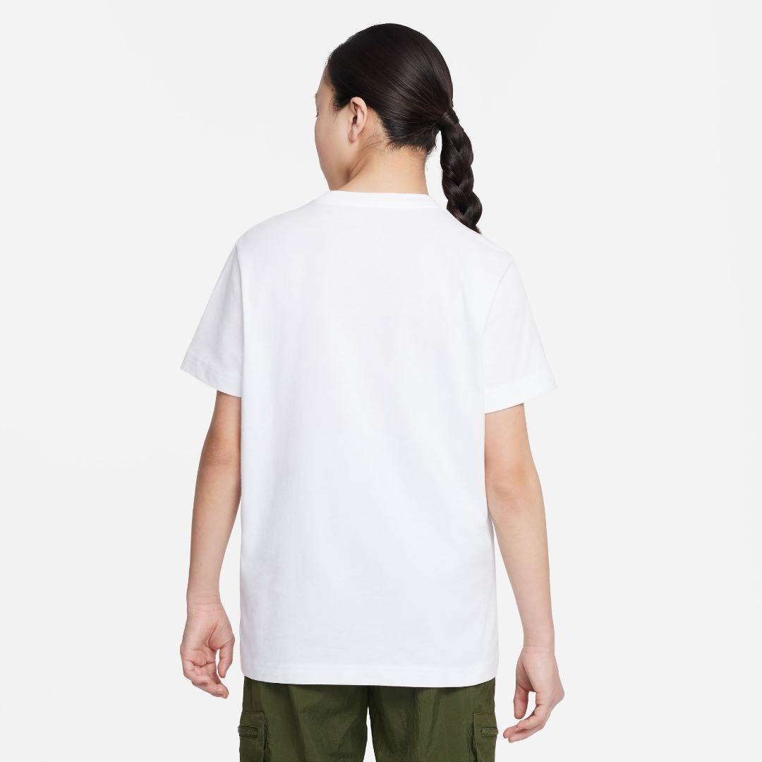 NIKE G NSW TEE FUTURA SS BOY FD0928-100 Λευκό