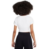 NIKE G NSW TEE GRAPHIC STAR CROP IB3567-100 Λευκό Εικόνα 0