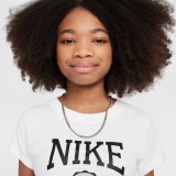 NIKE G NSW TEE GRAPHIC STAR CROP IB3567-100 Λευκό Εικόνα 1