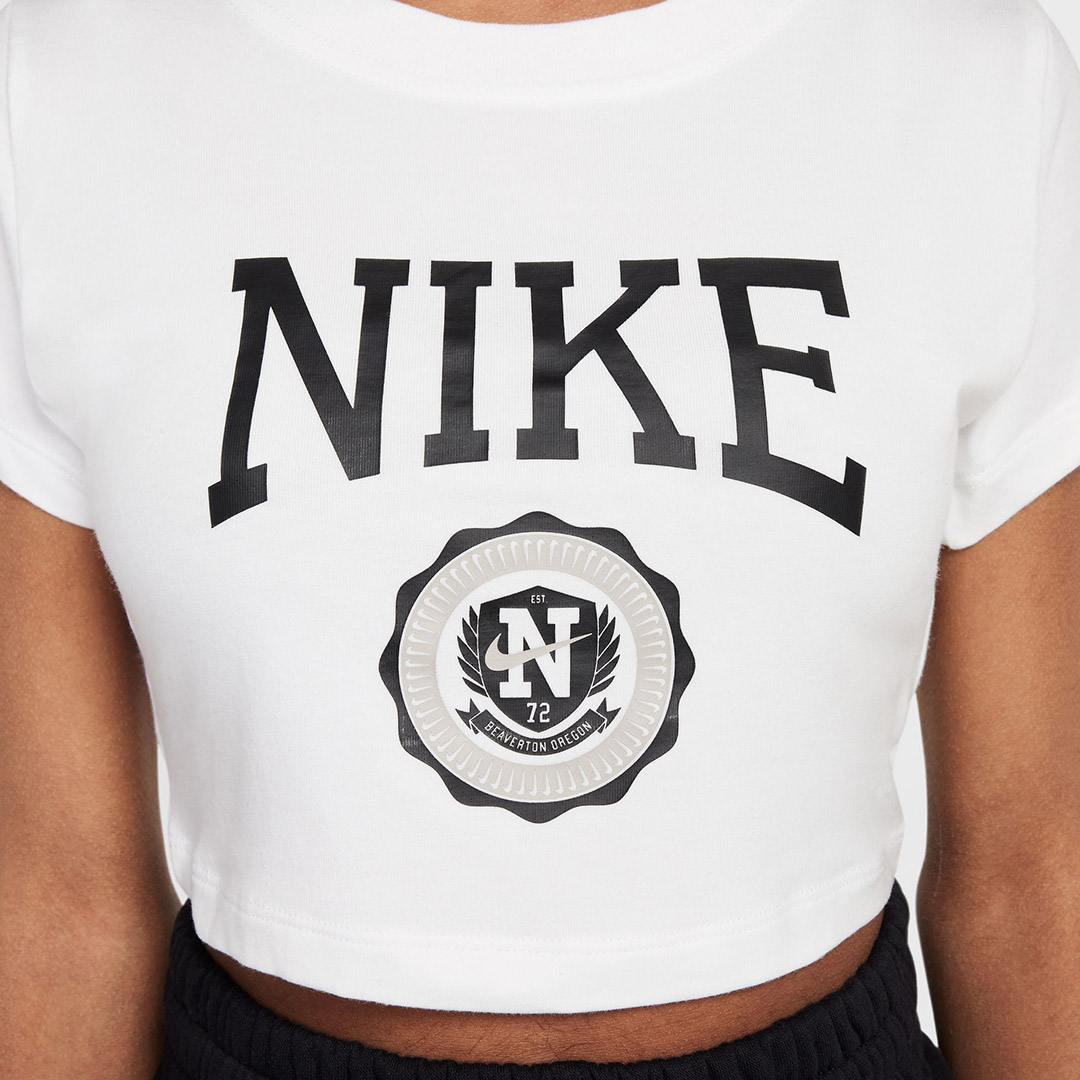 NIKE G NSW TEE GRAPHIC STAR CROP IB3567-100 Λευκό