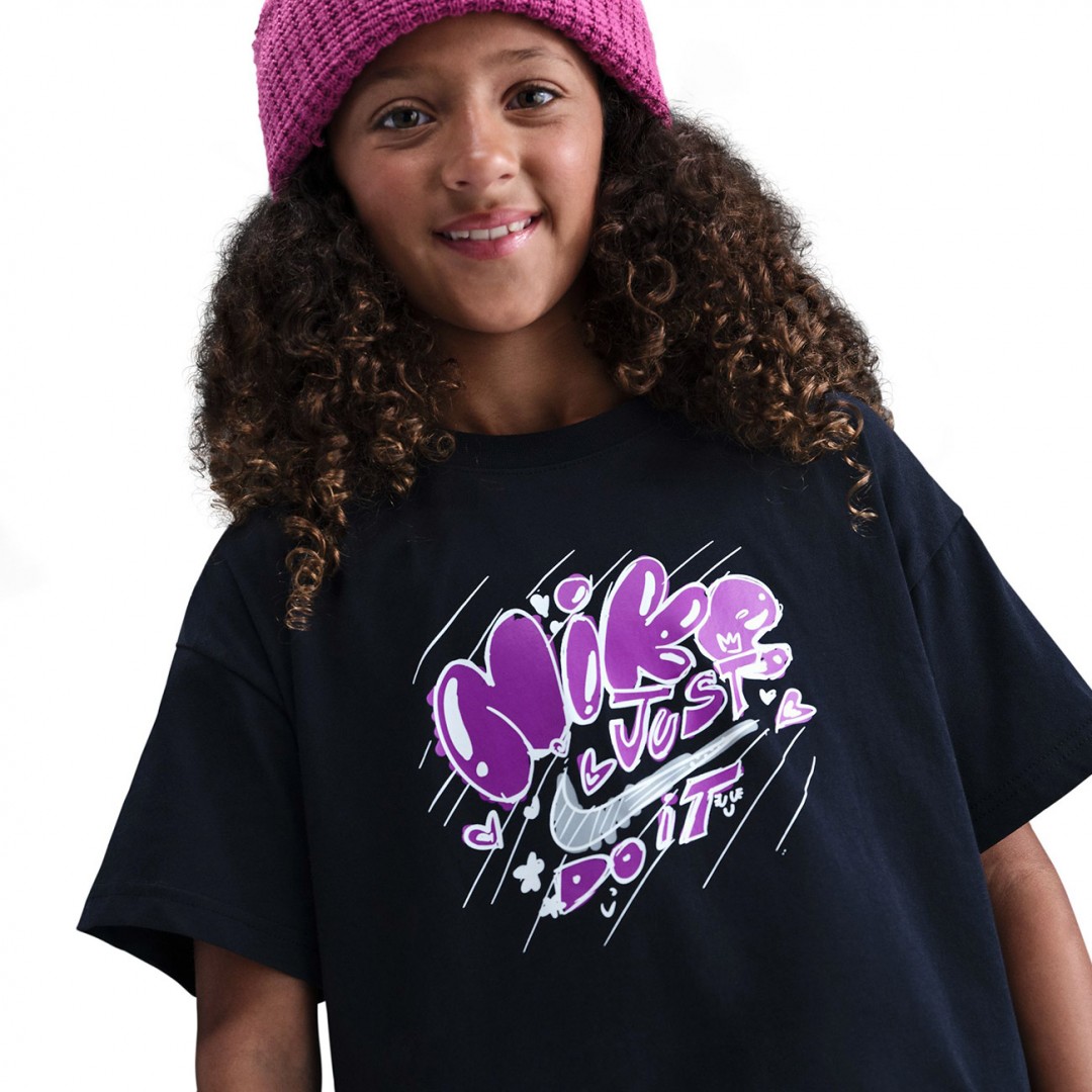 NIKE G NSW TEE ESSNTL DOODLE 2 HV5724-010 Μαύρο
