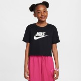 NIKE G NSW TEE CROP FUTURA HBR FZ5548-010 Μαύρο Εικόνα 