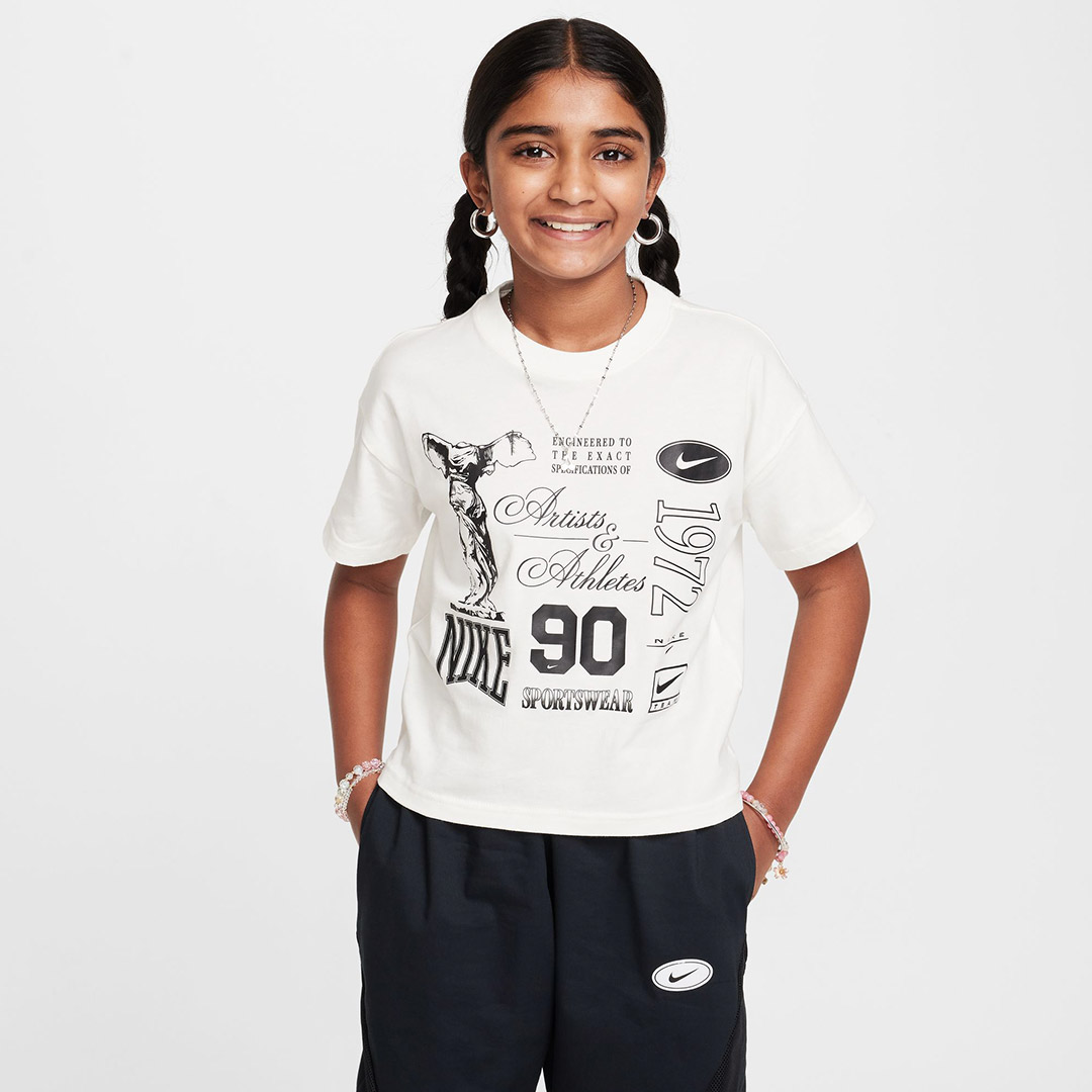NIKE G NSW TEE DANCE HM6306-133 Ecru