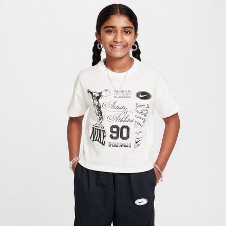 NIKE G NSW TEE DANCE HM6306-133 Εκρού