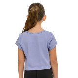 BODYTALK TSHIRT SS CROP 1261-703020-03039 Blue Image 0