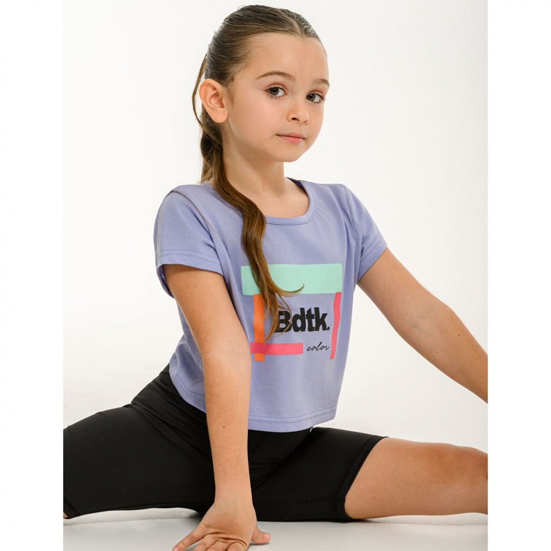 BODYTALK TSHIRT SS CROP 1261-703020-03039 Blue