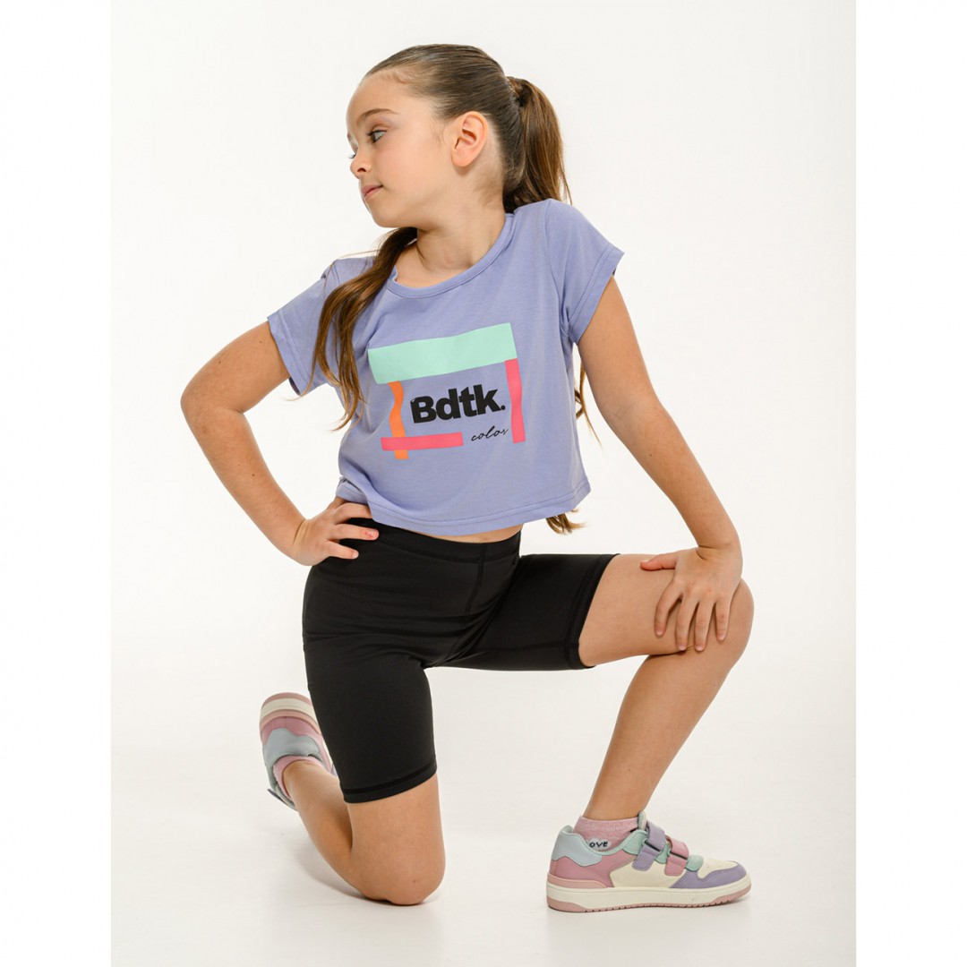 BODYTALK TSHIRT SS CROP 1261-703020-03039 Blue