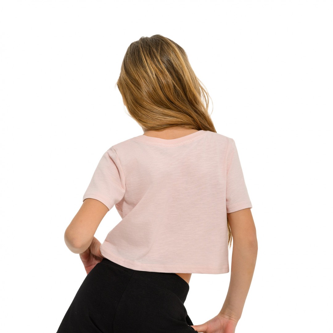 BODYTALK CROP TOP SS 1261-704220-00304 Ροζ