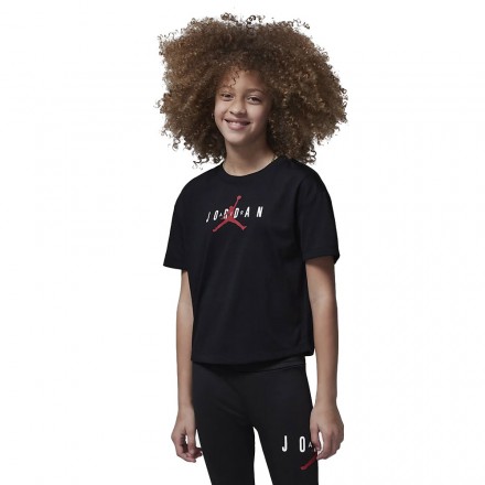 JORDAN MJ HBR SUSTAINABLE GIRLS TEE 45B923-023 Μαύρο