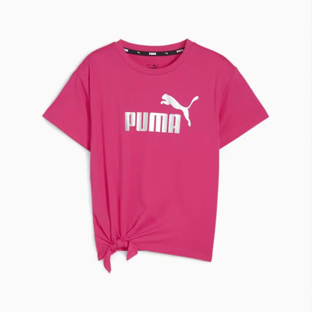 PUMA ESS+ LOGO KNOTTED TEE G 846956-48 Fuchsia