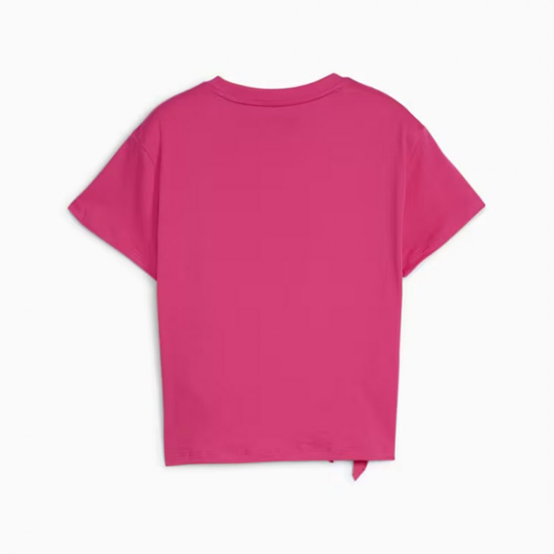 PUMA ESS+ LOGO KNOTTED TEE G 846956-48 Fuchsia
