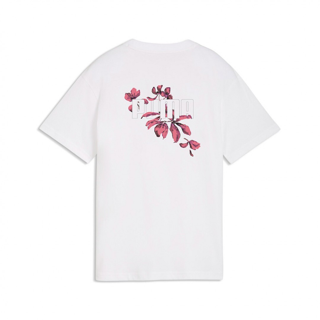 PUMA ESS NATURE 2.0 RELAXED GRAPHIC TEE G 692470-02 White