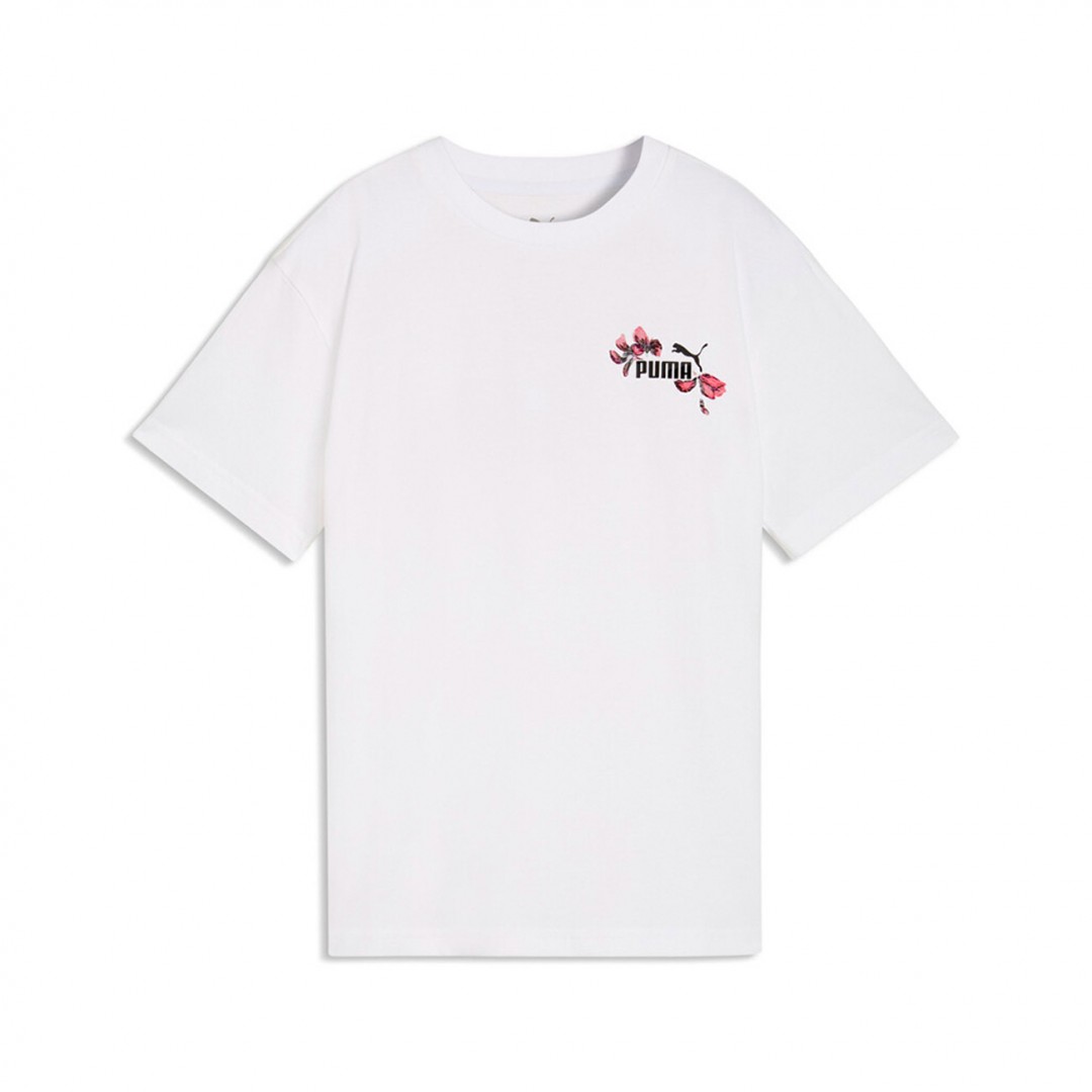 PUMA ESS NATURE 2.0 RELAXED GRAPHIC TEE G 692470-02 White