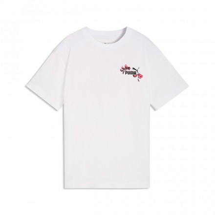 PUMA ESS NATURE 2.0 RELAXED GRAPHIC TEE G 692470-02 White