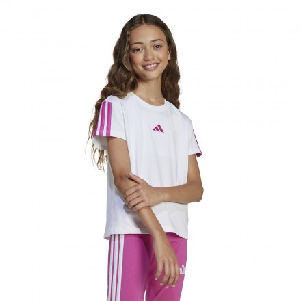 adidas sportswear JG 3S TEE 160 JN6494 Λευκό