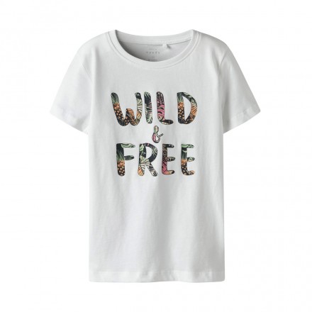 NAME IT NKFVANAYA SS TOP NOOS 13241652-BRIGHT WHITE Λευκό