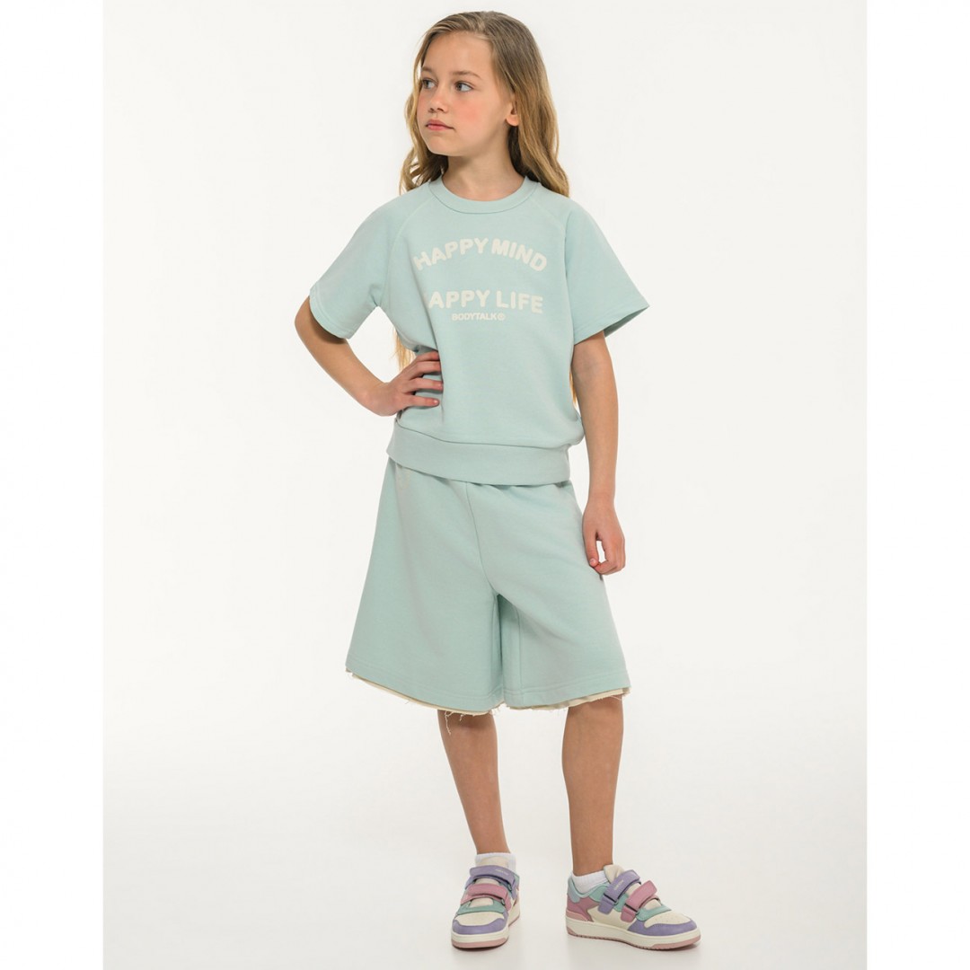 BODYTALK HAPPY MIND SHORTS HIGH WAIST 1261-706005-80702 Βεραμάν