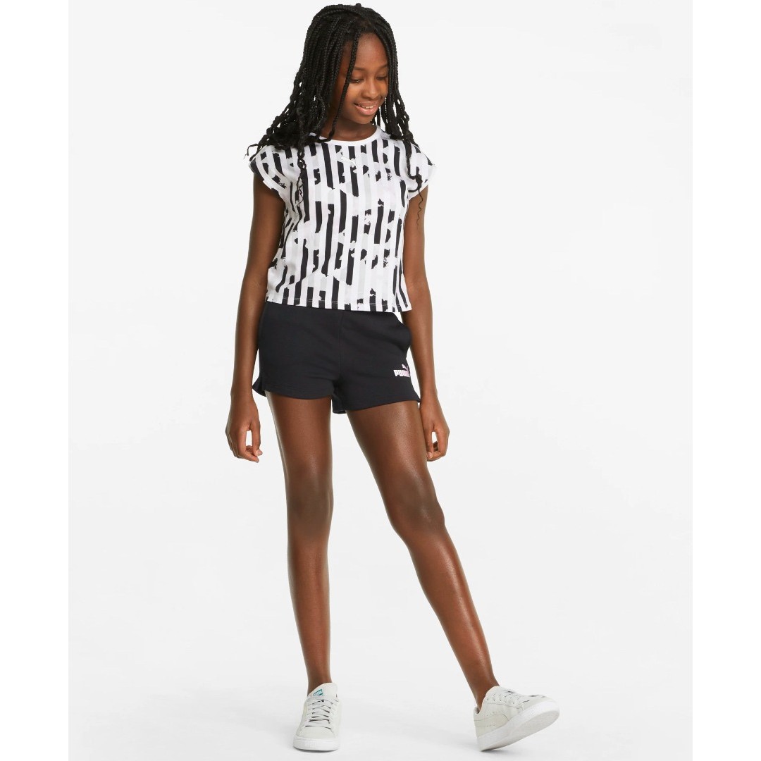 PUMA ESS+ BLEACH SHORTS TR G 849091-01 Μαύρο