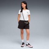 PUMA ESS LOGO HIGH WAIST SHORTS TR G 691721-01 Black Image 1