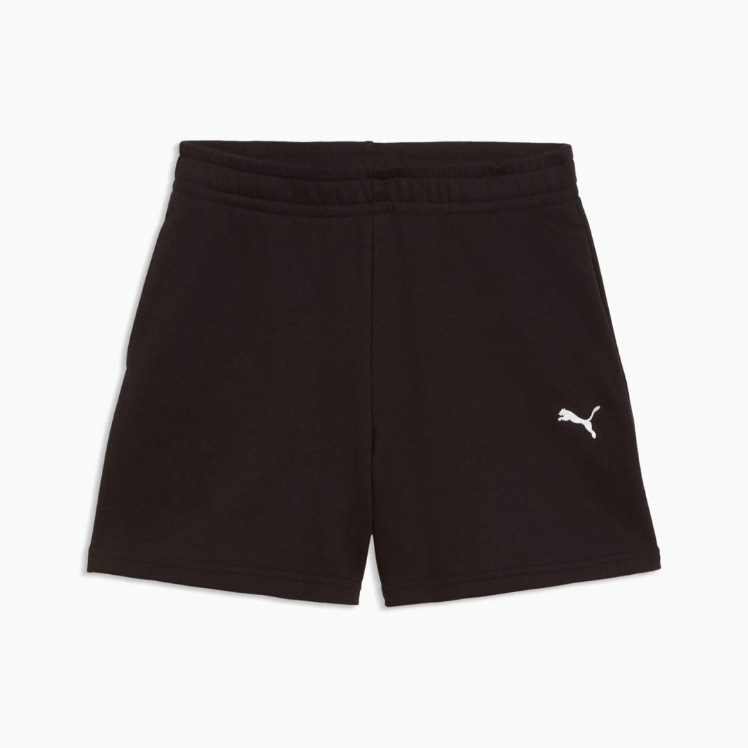 PUMA ESS LOGO HIGH WAIST SHORTS TR G 691721-01 Black