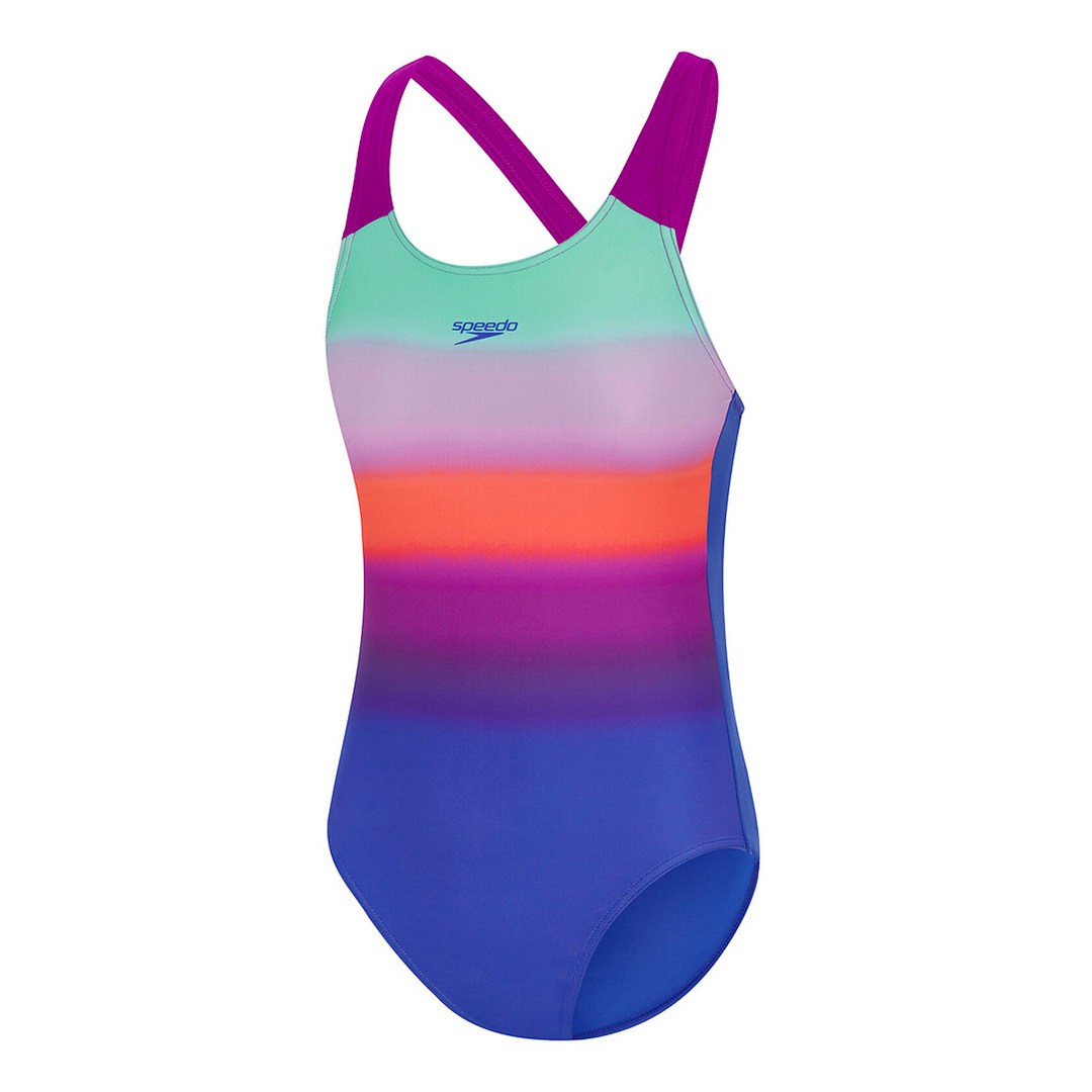 SPEEDO GIRLS PRINTED PULSEBACK 8-00313518160 Πολύχρωμο
