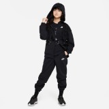 NIKE G NSW CLUB FLC OVRSZD FZ LBR FD2931-010 Black Image 3