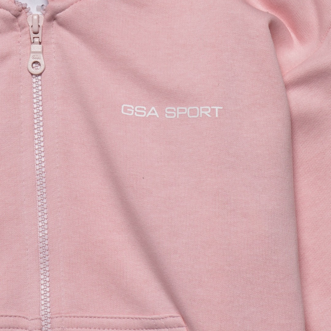 GSA SPORT HOODIE JACKET (BRUSHED) 28-3408-LIGHT PINK Ροζ