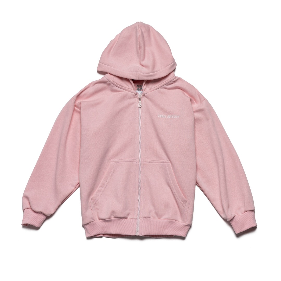 GSA SPORT HOODIE JACKET (BRUSHED) 28-3408-LIGHT PINK Ροζ