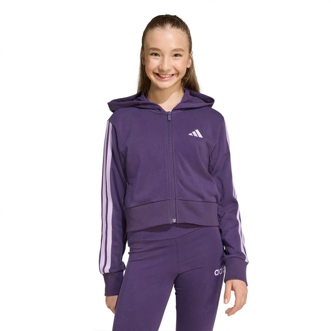 adidas sportswear JG 3S FT FZ CRO JY4985 Purple