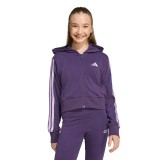 adidas sportswear JG 3S FT FZ CRO JY4985 Purple Image 
