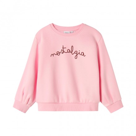 NAME IT NMFOVI LS SWEAT NREG BRU BF 13247288-4836937 Ροζ