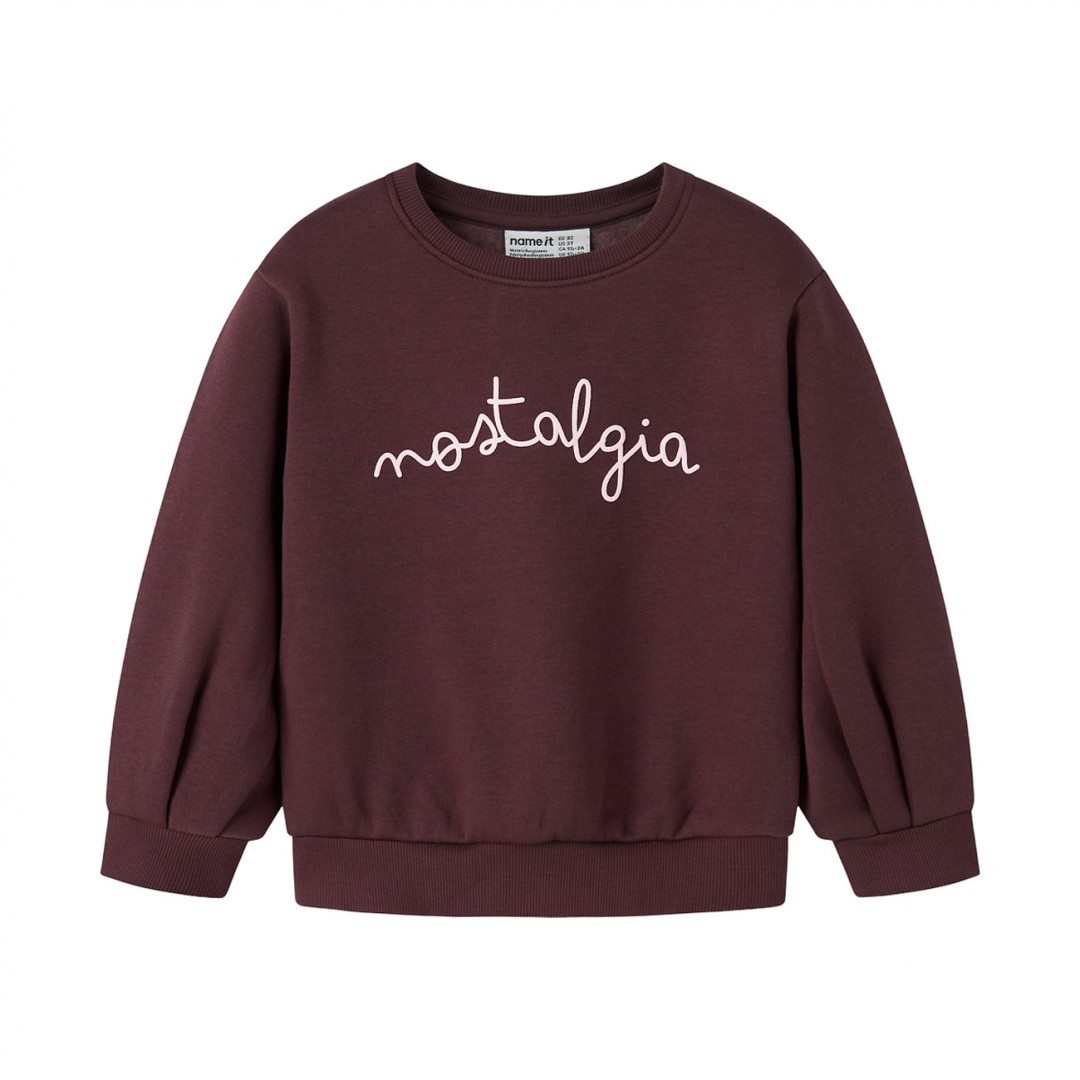 NAME IT NMFOVI LS SWEAT NREG BRU BF 13247288-4836938 Βordeaux