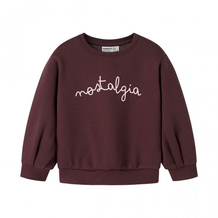 NAME IT NMFOVI LS SWEAT NREG BRU BF 13247288-4836938 Βordeaux