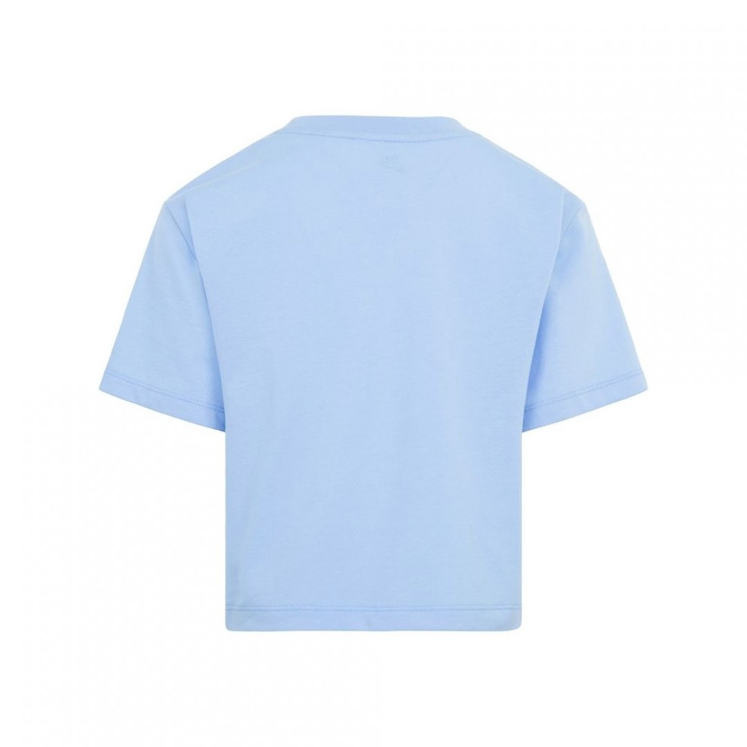 NIKE SWOOSH LOGO BOXY TEE 36L670-BJB Σιελ