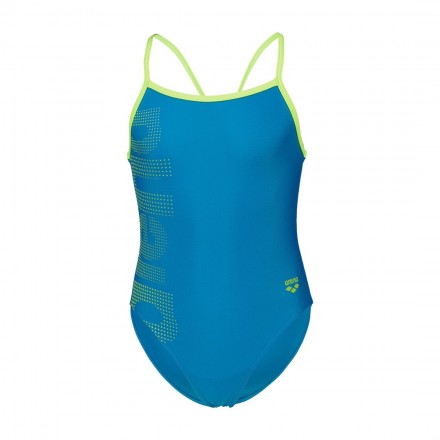 ARENA LOGO KIDS GIRL ONE PIECE 003605-800 Turquoise