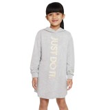 NIKE DREAM CHASER HOODED FT DRESS 36J905-GAK Γκρί Εικόνα 