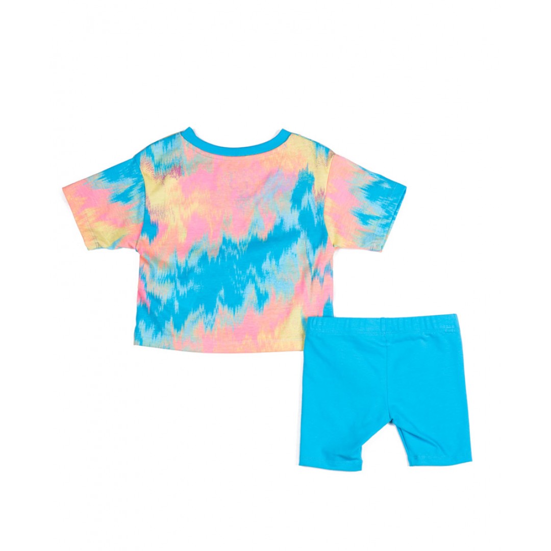 NIKE BOXY TEE & BIKE SHORT SET 36K457-F85 Colorful