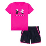 UNDER ARMOUR LOGO WOVEN SHORT SET UASII0RR-677 Colorful Image 