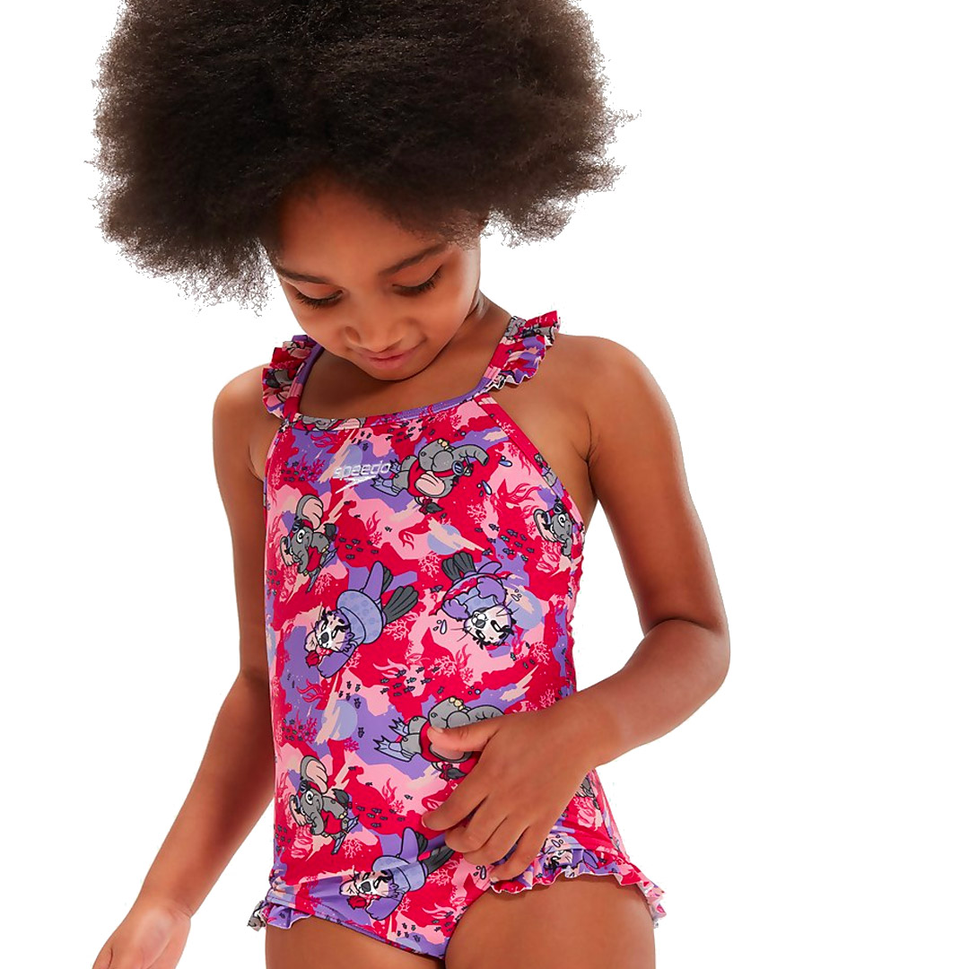 SPEEDO GIRLS  LEARN TO SWIM PRINTED FRILL 8-00314618239 Πολύχρωμο