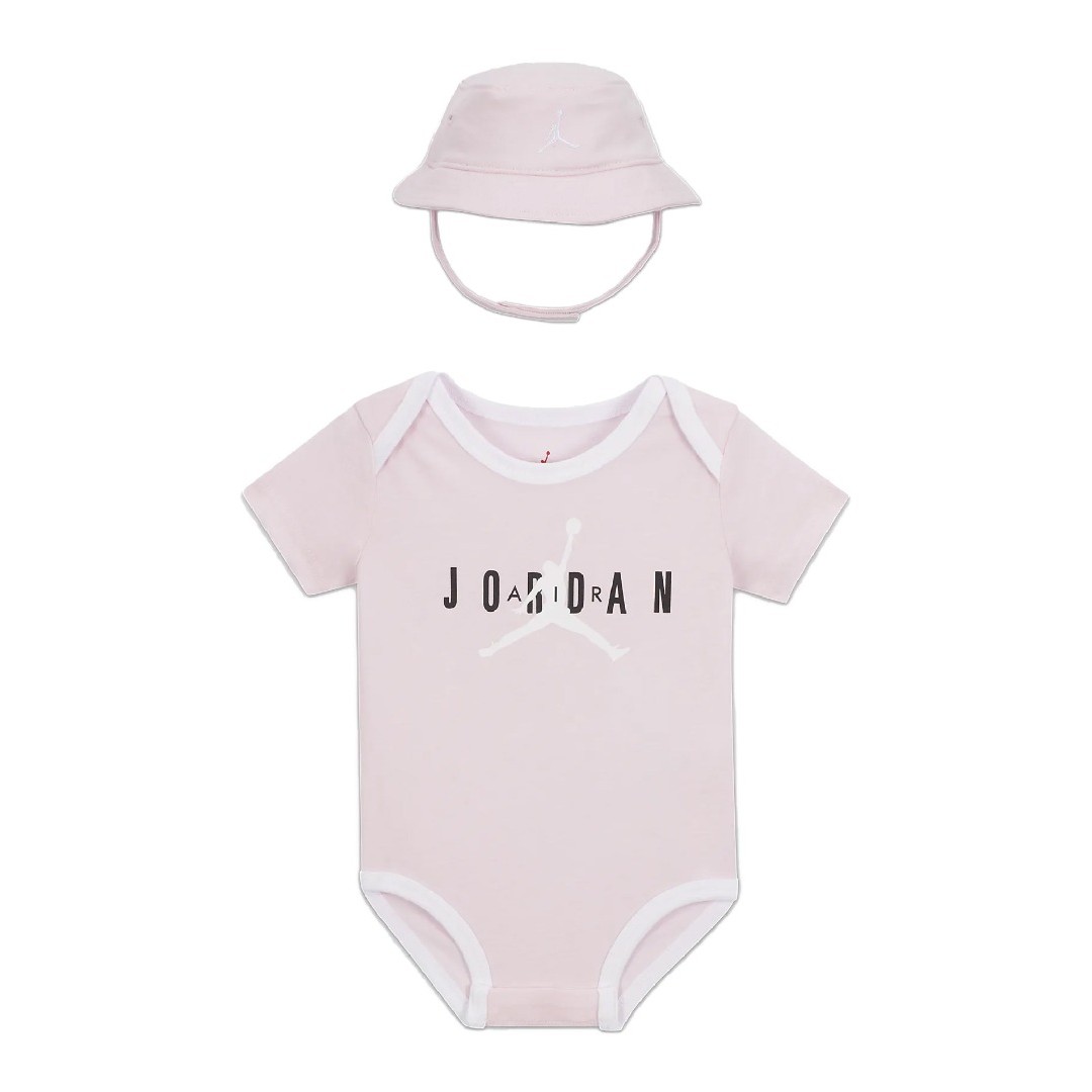JORDAN HBR BUCKET HAT & BODYSUIT 2PC SET NJ0576-A9Y Ροζ