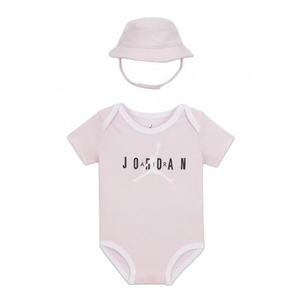 JORDAN HBR BUCKET HAT & BODYSUIT 2PC SET NJ0576-A9Y Ροζ