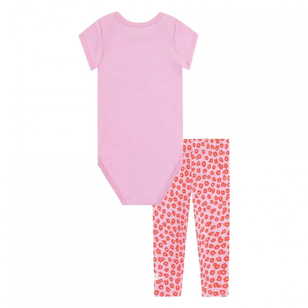 NIKE FLORAL BODYSUIT LEGGING SET 06L826-AAH Ροζ