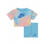 NIKE BOXY TEE & BIKE SHORT SET 16K457-F85 Colorful Image 