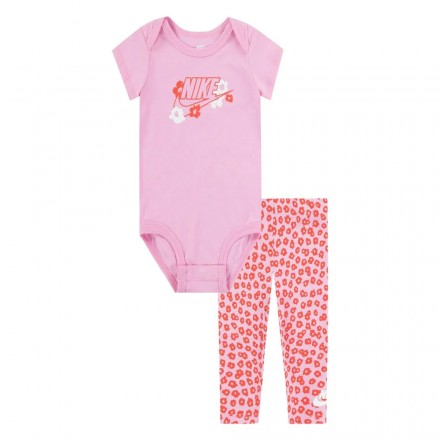 NIKE FLORAL BODYSUIT LEGGING SET 06L826-AAH Ροζ