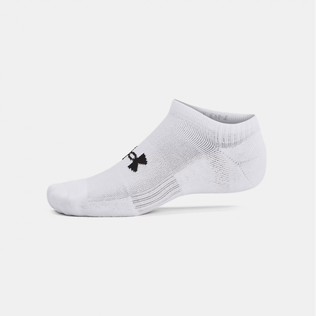 UNDER ARMOUR UNISEX TC 3PK NO SHOW 1386313-100 Λευκό