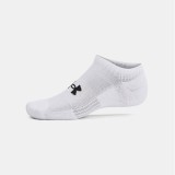 UNDER ARMOUR UNISEX TC 3PK NO SHOW 1386313-100 Λευκό Εικόνα 2