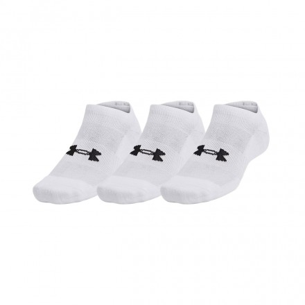 UNDER ARMOUR UNISEX TC 3PK NO SHOW 1386313-100 Λευκό